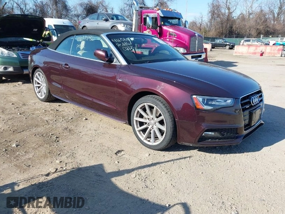 2015 Audi A5 Premium Plus z VIN WAUMFAFH8FN004891, wystawiony jako IAAI lot #41658692 z przebiegiem 179 527 mil mil oraz . Historia ofert i sprzedaży dostępna na DreamBid. Obrazek 1.