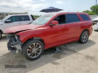 2019 Dodge Durango GT Plus z VIN 1C4RDHDG8KC650407, wystawiony jako Copart lot #60932145 z przebiegiem Nie podano mil oraz Czysty tytuł • Clean title. Historia ofert i sprzedaży dostępna na DreamBid. Obrazek 1.