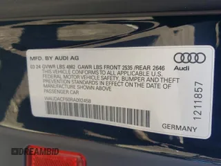 2024 Audi A5 Sportback S line Premium z VIN WAUDACF50RA092458, wystawiony jako Copart lot #87967485 z przebiegiem 4 564 mil mil oraz Szkoda całkowita • Salvage title. Historia ofert i sprzedaży dostępna na DreamBid. Obrazek 14.