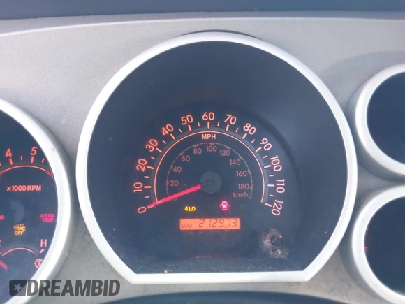 2013 Toyota Tundra 4WD Truck with VIN 5TFDW5F14DX279527, listed as a IAAI auction lot 41594899 with 212,973 mi miles. Bid and sale history available at carsss.com. Image 7.