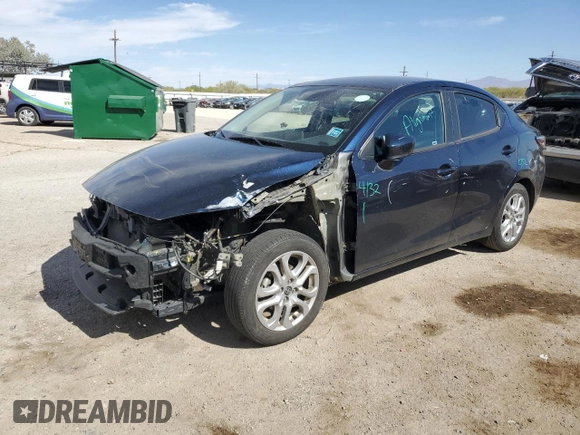 2016 Scion iA with VIN 3MYDLBZV9GY142108, listed as a Copart auction lot 53721325 with 56,468 mi miles and Salvage Title. Bid and sale history available at carsss.com. Image 1.