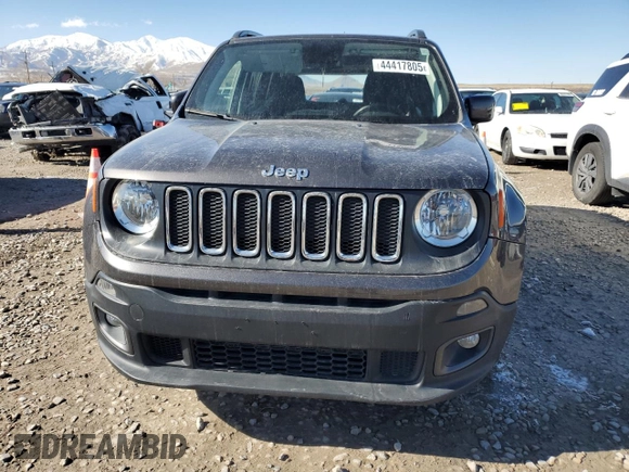 2018 Jeep Renegade Latitude with VIN ZACCJABB5JPH83987, listed as a Copart auction lot 44417805 with 93,472 mi miles and Salvage Title. Bid and sale history available at carsss.com. Image 5.