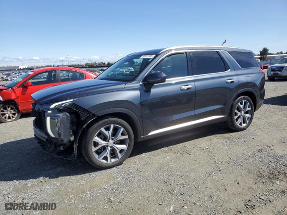 2020 Hyundai Palisade SEL with VIN KM8R4DHE5LU076034, listed as a Copart auction lot 49357385 with 92,533 mi miles and Salvage Title. Bid and sale history available at carsss.com. Image 1.