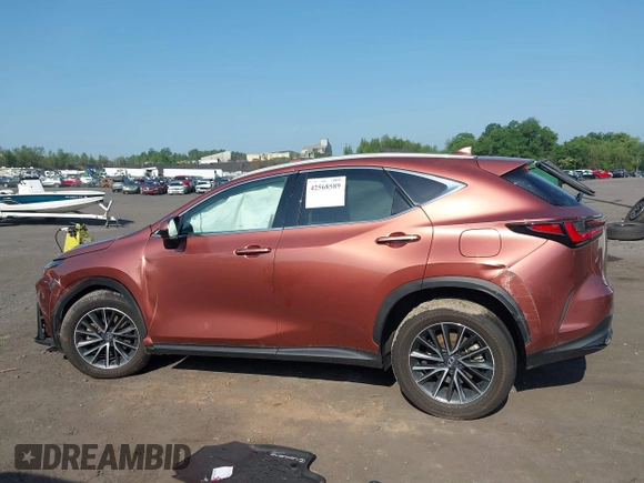 2025 Lexus NX 350h Luxury with VIN 2T2HKCEZ6SC041792, listed as a IAAI auction lot 42568589 with 13,469 mi miles and . Bid and sale history available at DreamBid. Image 14.