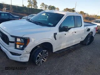 2023 Ford F-150 XL with VIN 1FTEX1EP5PKE55616, listed as a IAAI auction lot 41258148 with 23,303 mi miles and . Bid and sale history available at DreamBid. Image 6.