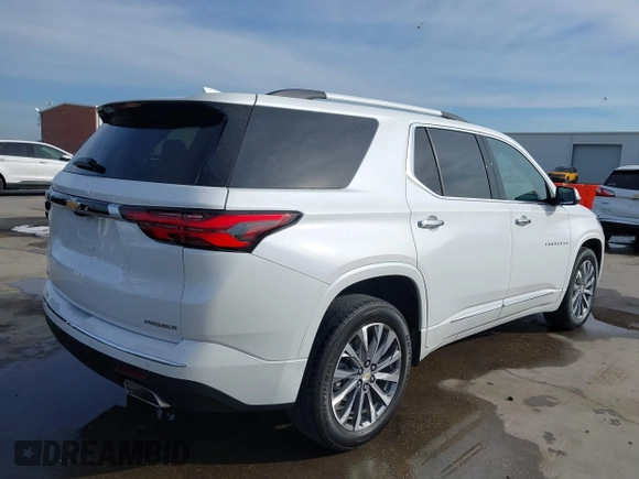 2023 Chevrolet Traverse Premier with VIN 1GNERKKW7PJ276518, listed as a IAAI auction lot 41860600 with 25,529 mi miles and . Bid and sale history available at DreamBid. Image 4.