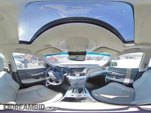 2018 Infiniti Q70 Luxe with VIN JN1BY1PP6JM330507, listed as a Copart auction lot 46118465 with 38,626 mi miles and Salvage title. Bid and sale history available at DreamBid. Image 14.