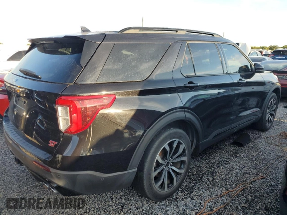 2020 Ford Explorer ST with VIN 1FM5K8GC4LGB19224, listed as a Copart auction lot 74131374 with Not Provided miles and Salvage Title. Bid and sale history available at DreamBid. Image 3.