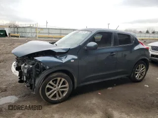 2012 Nissan Juke SV with VIN JN8AF5MV8CT127947, listed as a Copart auction lot 47010215 with 89,799 mi miles and Salvage Title. Bid and sale history available at carsss.com. Image 1.