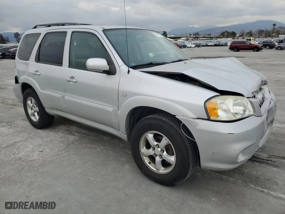 2006 Mazda Tribute i with VIN 4F2YZ02Z56KM29507, listed as a Copart auction lot 43687275 with 192,478 mi miles and Salvage Title. Bid and sale history available at carsss.com. Image 4.