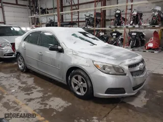 2013 Chevrolet Malibu LS with VIN 1G11B5SA5DF294847, listed as a IAAI auction lot 41600872 with 263,088 mi miles. Bid and sale history available at carsss.com. Image 1.