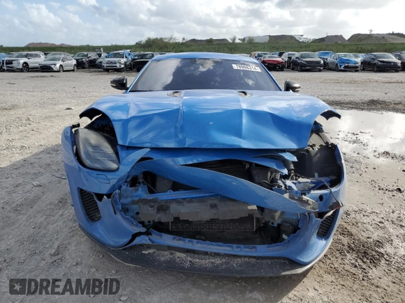 2018 Jaguar F-Type with VIN SAJDD1EV1JCK49554, listed as a Copart auction lot 78908314 with 77,069 mi miles and Salvage Title. Bid and sale history available at DreamBid. Image 5.