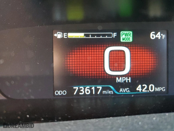 2022 Toyota Prius Prime LE with VIN JTDKAMFP2N3218383, listed as a Copart auction lot 42220685 with 73,617 mi miles and Salvage Title. Bid and sale history available at carsss.com. Image 9.