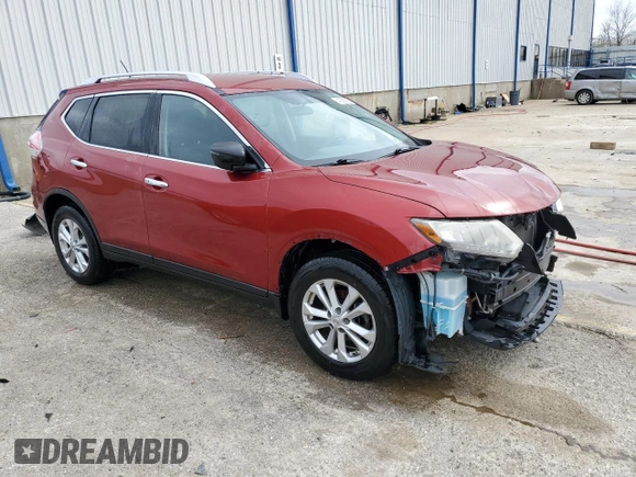 2016 Nissan Rogue SV with VIN KNMAT2MV3GP616273, listed as a Copart auction lot 49285625 with 98,905 mi miles and Salvage Title. Bid and sale history available at DreamBid. Image 4.