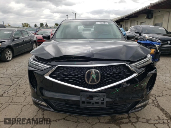 2023 Acura MDX w/Technology Package with VIN 5J8YE1H43PL029049, listed as a Copart auction lot 71805523 with 11,182 mi miles. Bid and sale history available at carsss.com. Image 5.