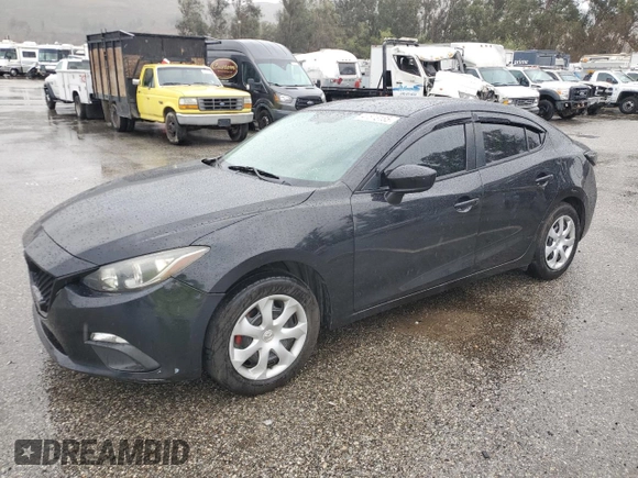 2015 Mazda 3 i SV with VIN JM1BM1T70F1246030, listed as a Copart auction lot 47873185 with 125,351 mi miles and Salvage Title. Bid and sale history available at carsss.com. Image 1.