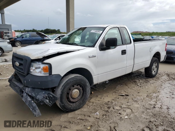 2005 Ford F-150 XL with VIN 1FTRF14WX5NA45001, listed as a Copart auction lot 77180384 with 367,053 mi miles and Salvage Title. Bid and sale history available at carsss.com. Image 1.