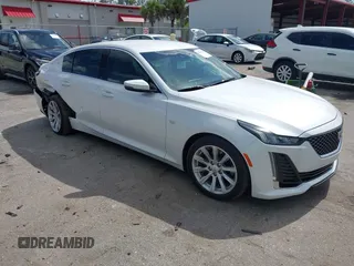 2020 Cadillac CT5 Luxury with VIN 1G6DM5RK5L0154430, listed as a IAAI auction lot 42539044 with 33,088 mi miles and . Bid and sale history available at DreamBid. Image 1.