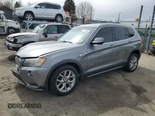 2011 BMW X3 35i with VIN 5UXWX7C56BLT78815, listed as a Copart auction lot 47511435 with 122,453 mi miles and Salvage Title. Bid and sale history available at DreamBid. Image 1.