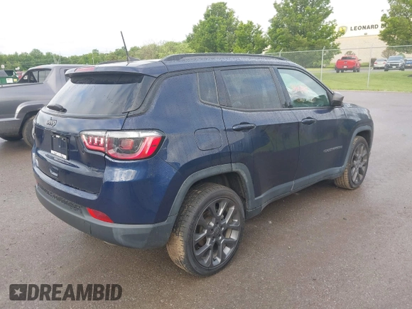 2021 Jeep Compass 80th Anniversary with VIN 3C4NJDEB5MT520949, listed as a IAAI auction lot 42447568 with 43,840 mi miles and . Bid and sale history available at DreamBid. Image 4.