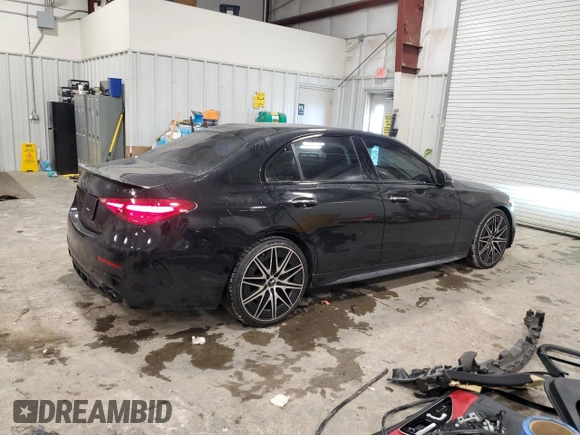 2023 Mercedes-Benz C 43 AMG with VIN W1KAF8HB4PR105840, listed as a Copart auction lot 42127305 with 16,712 mi miles and Salvage Title. Bid and sale history available at DreamBid. Image 3.