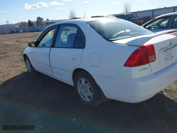 2002 Honda Civic LX with VIN 2HGES16672H596631, listed as a IAAI auction lot 41703532 with 172,311 mi miles. Bid and sale history available at carsss.com. Image 3.