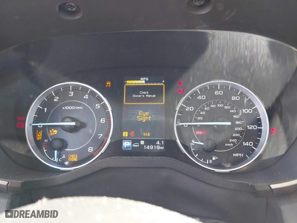 2020 Subaru Ascent Limited with VIN 4S4WMAPD0L3450484, listed as a IAAI auction lot 42019072 with 14,919 mi miles. Bid and sale history available at carsss.com. Image 7.