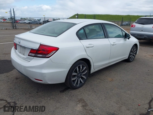 2015 Honda Civic Sedan EX-L with VIN 19XFB2F90FE253261, listed as a IAAI auction lot 41905962 with 146,441 mi miles. Bid and sale history available at carsss.com. Image 4.