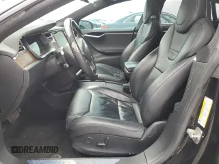2017 Tesla Model S 100D with VIN 5YJSA1E22HF192735, listed as a Copart auction lot 54875055 with 100,537 mi miles and Salvage Title. Bid and sale history available at carsss.com. Image 7.