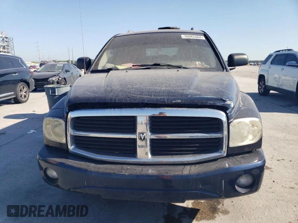 2005 Dodge Durango Limited z VIN 1D8HD58D75F502828, wystawiony jako Copart lot #76942484 z przebiegiem 266 404 mil mil oraz Czysty tytuł • Clean title. Historia ofert i sprzedaży dostępna na DreamBid. Obrazek 5.