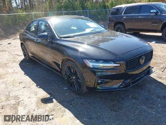 2024 Volvo S60 Plus Black Edition with VIN 7JRL12TH5RG280205, listed as a IAAI auction lot 41648046 with 38,391 mi miles and . Bid and sale history available at DreamBid. Image 1.