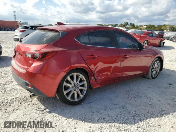 2015 Mazda 3 S Grand Touring with VIN JM1BM1M38F1255828, listed as a Copart auction lot 44908875 with 82,119 mi miles and Salvage Title. Bid and sale history available at DreamBid. Image 3.
