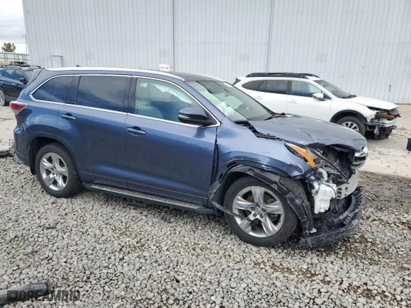 2015 Toyota Highlander Limited with VIN 5TDDKRFH2FS091324, listed as a Copart auction lot 49255995 with 87,679 mi miles and Salvage Title. Bid and sale history available at carsss.com. Image 4.