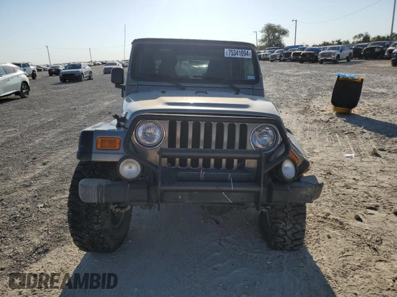 2003 Jeep Wrangler Rubicon with VIN 1J4FA69S73P339925, listed as a Copart auction lot 75341094 with Not provided miles and Salvage title. Bid and sale history available at DreamBid. Image 5.
