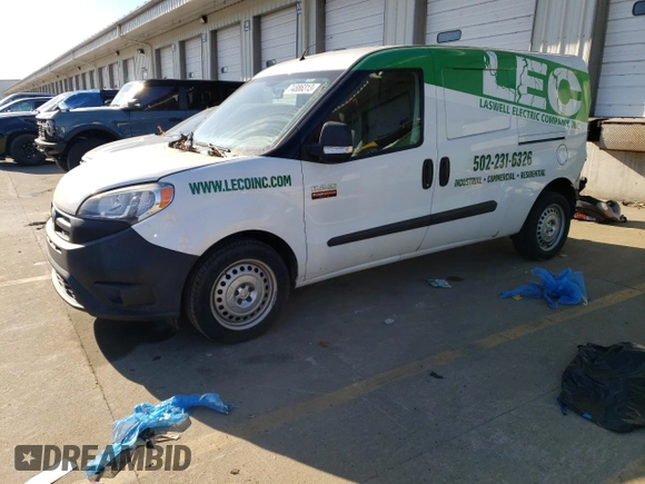 2017 Ram ProMaster City Cargo Tradesman with VIN ZFBERFAB8H6G20138, listed as a Copart auction lot 74886313 with 77,272 mi miles and . Bid and sale history available at DreamBid. Image 1.