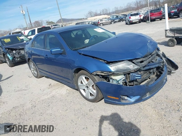 2010 Ford Fusion SPORT with VIN 3FAHP0KC6AR181263, listed as a IAAI auction lot 41801667 with 162,431 mi miles. Bid and sale history available at carsss.com. Image 1.