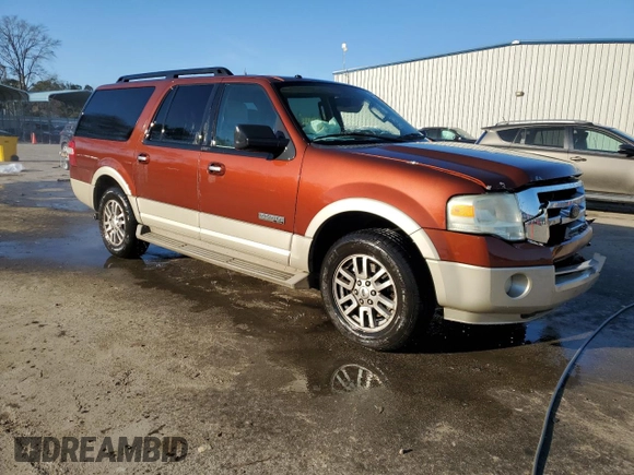 2008 Ford Expedition EL Eddie Bauer with VIN 1FMFK17558LA51642, listed as a Copart auction lot 43471465 with 0 mi miles and Salvage Title. Bid and sale history available at carsss.com. Image 4.