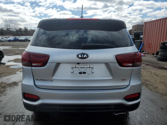 2019 Kia Sorento LX with VIN 5XYPGDA39KG554676, listed as a Copart auction lot 47882225 with 55,448 mi miles and Salvage Title. Bid and sale history available at carsss.com. Image 6.