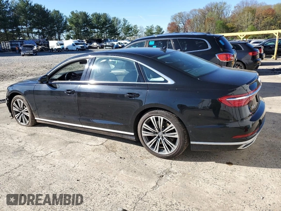 2020 Audi A8 L with VIN WAU8EAF83LN010663, listed as a Copart auction lot 49933994 with 35,756 mi miles. Bid and sale history available at carsss.com. Image 2.