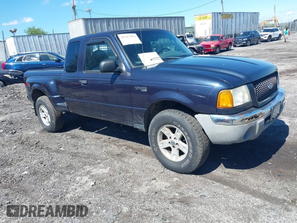 2003 Ford Ranger XL Fleet with VIN 1FTZR45E03PA90657, listed as a IAAI auction lot 42217471 with 244,520 mi miles and . Bid and sale history available at carsss.com. Image 1.