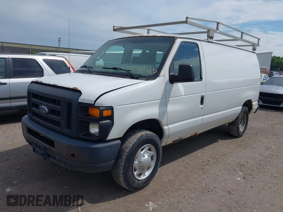 2013 Ford Econoline Cargo Commercial with VIN 1FTNE2EW8DDB33894, listed as a IAAI auction lot 42841415 with 224,026 mi miles and . Bid and sale history available at DreamBid. Image 2.