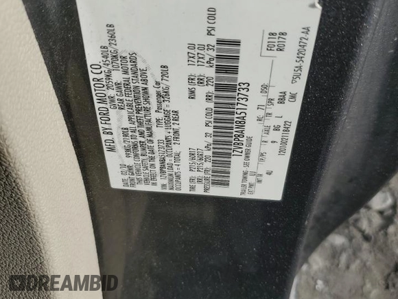 2010 Ford Mustang V6 с VIN 1ZVBP8AN8A5173733, выставлен на аукционе Copart как лот 56550295 с пробегом 217 597 миль миль и Чистый • Clean title. История ставок и продаж доступна на DreamBid. Изображение 12.