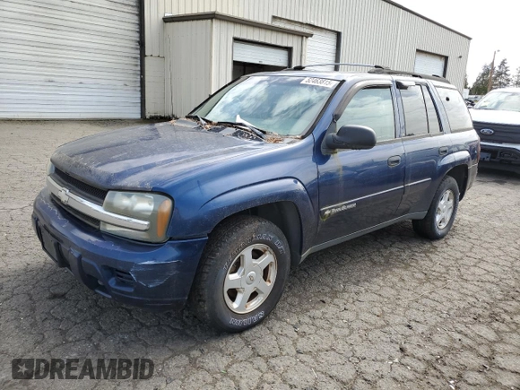 2002 Chevrolet TrailBlazer LTZ with VIN 1GNDT13S522363937, listed as a Copart auction lot 52463815 with 167,889 mi miles and Clean Title. Bid and sale history available at DreamBid. Image 1.