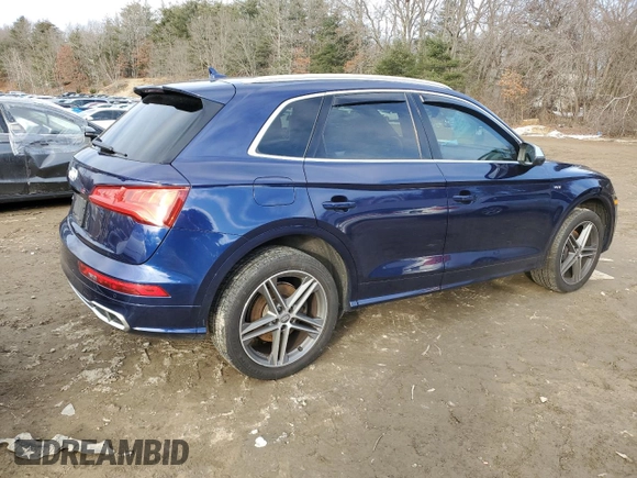 2018 Audi SQ5 Premium Plus with VIN WA1A4AFY5J2009188, listed as a Copart auction lot 43081744 with 92,446 mi miles and . Bid and sale history available at DreamBid. Image 3.