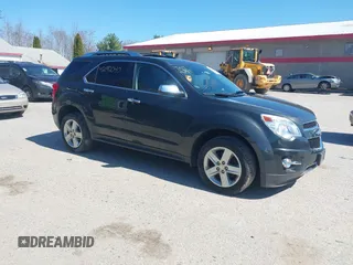 2014 Chevrolet Equinox LTZ with VIN 2GNFLHEK0E6212946, listed as a IAAI auction lot 42142040 with 124,524 mi miles. Bid and sale history available at carsss.com. Image 1.
