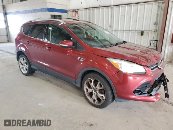 2014 Ford Escape Titanium with VIN 1FMCU9J90EUB52021, listed as a Copart auction lot 51445755 with 122,471 mi miles and Salvage Title. Bid and sale history available at DreamBid. Image 4.