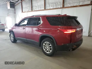 2018 Chevrolet Traverse LT Cloth z VIN 1GNERGKW7JJ263126, wystawiony jako Copart lot #52951655 z przebiegiem 118 356 mil mil oraz Szkoda całkowita • Salvage title. Historia ofert i sprzedaży dostępna na DreamBid. Obrazek 2.