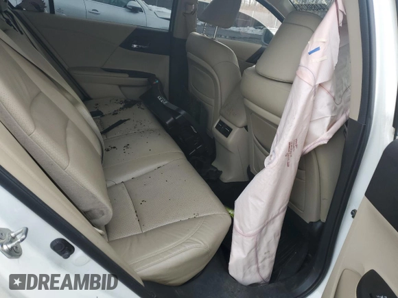2014 Honda Accord Touring z VIN 1HGCR2F91EA800054, wystawiony jako Copart lot #44898045 z przebiegiem Nie podano mil oraz Szkoda całkowita • Salvage title. Historia ofert i sprzedaży dostępna na DreamBid. Obrazek 10.