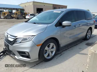 2020 Honda Odyssey EX-L z VIN 5FNRL6H76LB031245, wystawiony jako Copart lot #55946805 z przebiegiem 58 211 mil mil oraz Szkoda całkowita • Salvage title. Historia ofert i sprzedaży dostępna na DreamBid. Obrazek 1.