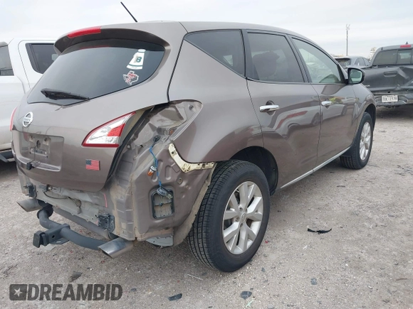 2014 Nissan Murano SV with VIN JN8AZ1MU4EW409379, listed as a IAAI auction lot 41633566 with 167,525 mi miles and . Bid and sale history available at DreamBid. Image 4.